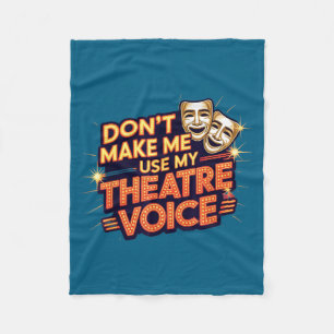 Cobertor De Velo Não Camisa Não Use Voz Teatro Teatro