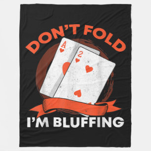 Cobertor De Velo Não Dobre-Me Bluffing Ace Deuce Funny Casino Poke