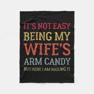 Cobertor De Velo Não é fácil ser o braço da minha mulher, doce, com
