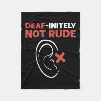 Cobertor De Velo Não é Rude. Orgulho Surdo da Linguagem de Sinal de