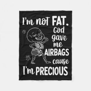 Cobertor De Velo Não Estou Gordo Deus Me Deu Airbags Porque Sou Pre