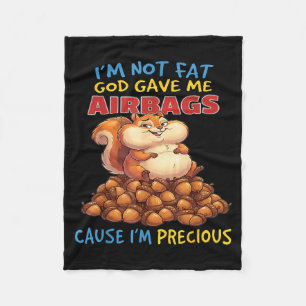 Cobertor De Velo Não Estou Gordo Deus Me Deu Airbags Porque Sou Pre