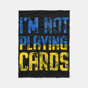 Cobertor De Velo Não estou jogando cartas Trump Zelensky Apoio Ucrâ