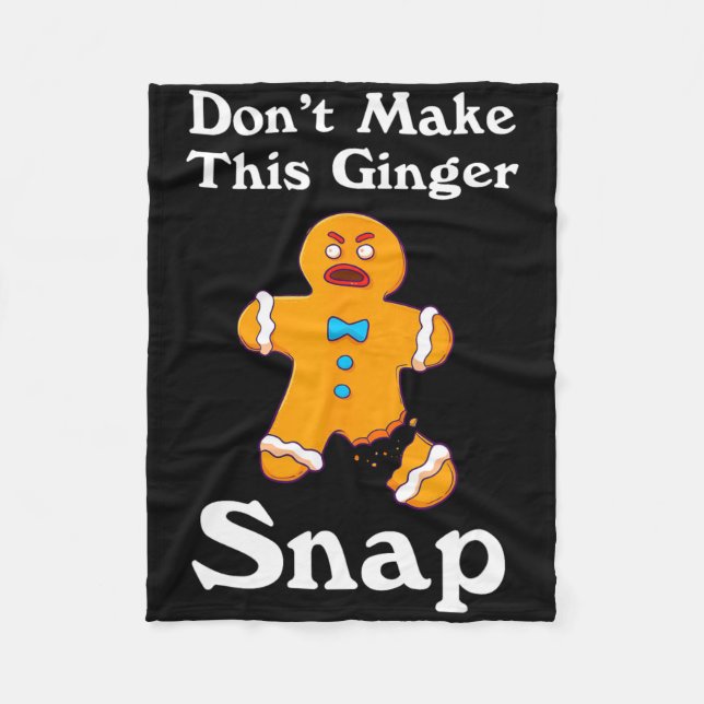 Cobertor De Velo Não Faça Este Presente De Natal De Ruiva De Ginger (Frente)