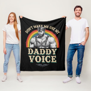 Cobertor De Velo Não Me Faça Usar Minha Voz de Papai Gay LGBTQ