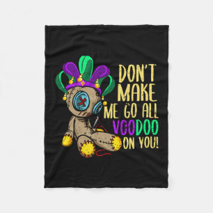Cobertor De Velo Não me obrigues a ir a todos os Voodoo Doll Mardi