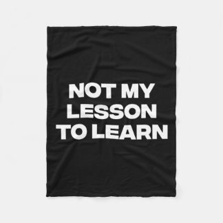 Cobertor De Velo Não Minha Lição Para Aprender