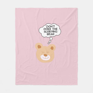 Cobertor De Velo Não pise o Urso Dormindo