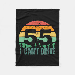 Cobertor De Velo Não Posso Dirigir a 55 Anos Bday Retro Aniversário