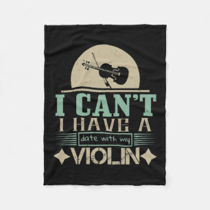 Cobertor De Velo Não posso ter um encontro com o meu violino