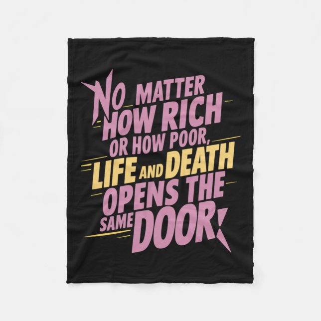 Cobertor De Velo Não Quão Rico Ou Pobre... Adesivo (Frente)