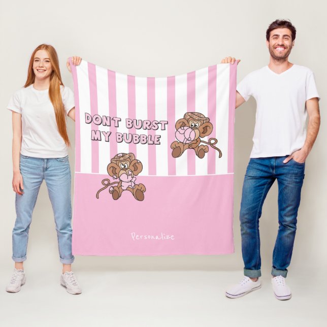 Cobertor De Velo Não Quebre minha bolha - Macacos (In Situ)