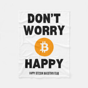 Cobertor De Velo Não se preocupe B Itcoin Feliz