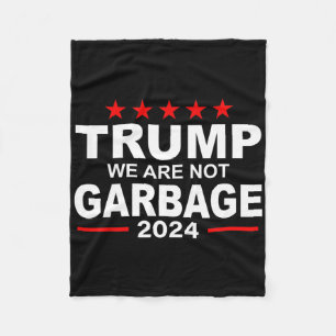 Cobertor De Velo Não Somos Lixo Vote Trump 2025 Citação Divertida