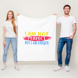 Cobertor De Velo Não sou perfeito, mas sou único