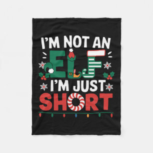 Cobertor De Velo Não Sou Um Elfo Sou Apenas Baixo Camisa De Natal E