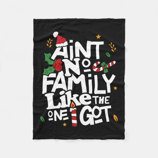 Cobertor De Velo Não tenho família como a que tenho. (Frente)