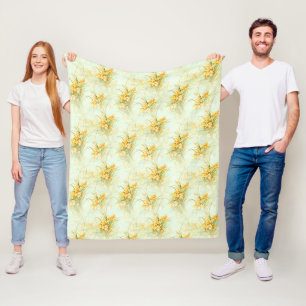 Cobertor De Velo Narcisos Amarelos Florais Flor Vintage