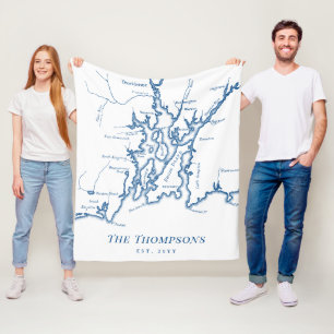 Cobertor De Velo Narragansett Bay Newport Family Weding Gift Flee