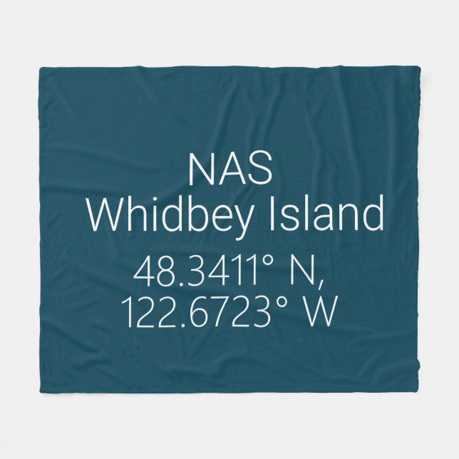 Cobertor De Velo NAS Whidbey Island Latitude Longitude (Frente (Horizontal))