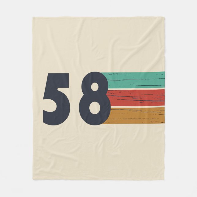 Cobertor De Velo nascer de aniversário de 1958 (Frente)