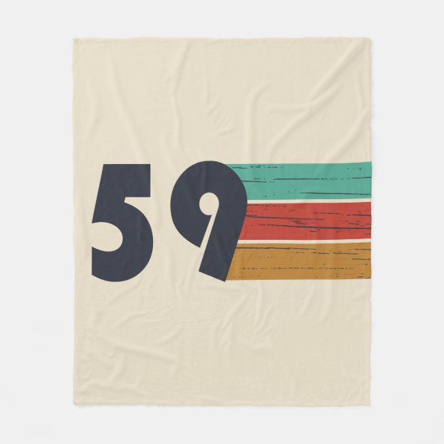Cobertor De Velo nascer de aniversário de 1959 (Frente)