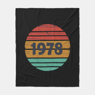 Cobertor De Velo Nascer de aniversário de 1978