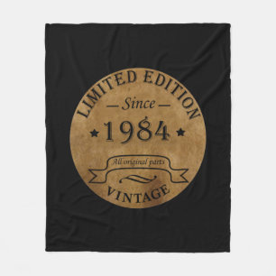 Cobertor De Velo Nascer de aniversário de 1984