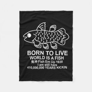 Cobertor De Velo Nascer De Viver O Mundo É Um Memória De Peixes De 