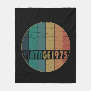 Cobertor De Velo nascer em 1975 vintage 50º presente de aniversário