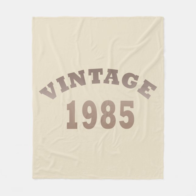 Cobertor De Velo nascer em 1985 presente de aniversário de 40 anos  (Frente)