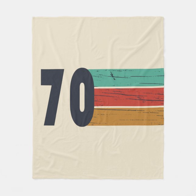 Cobertor De Velo Nascer em presente de aniversário de 1970 (Frente)