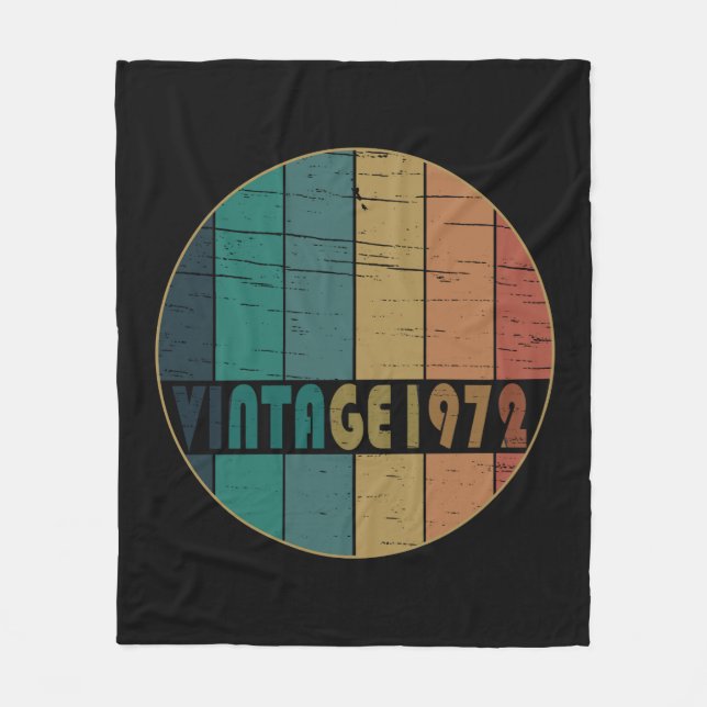 Cobertor De Velo Nascer em presente de aniversário de 1972 (Frente)