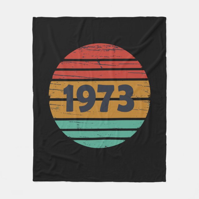 Cobertor De Velo Nascer em presente de aniversário de 1973 (Frente)