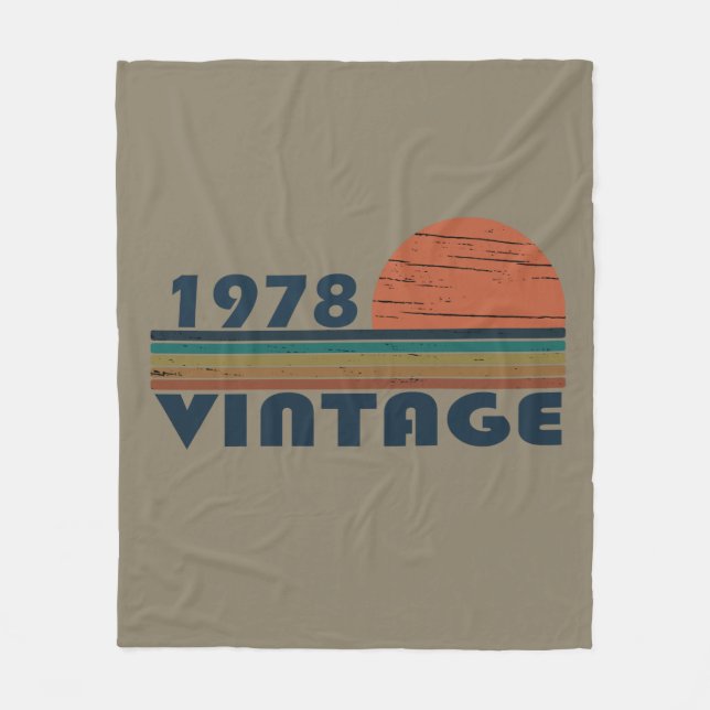Cobertor De Velo Nascer em presente de aniversário de 1978 (Frente)