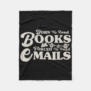 Cobertor De Velo Nascer Para Ler Livros Forçados A Ler E-Mails Book