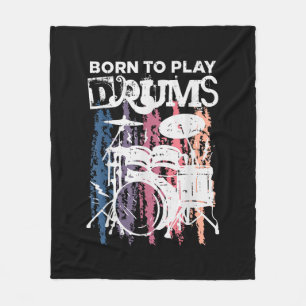 Cobertor De Velo Nascer Para Tocar Drumm Drumming Rock Music Banda