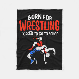 Cobertor De Velo Nascido Para Luta Livre Escola Obrigatória Wrestle