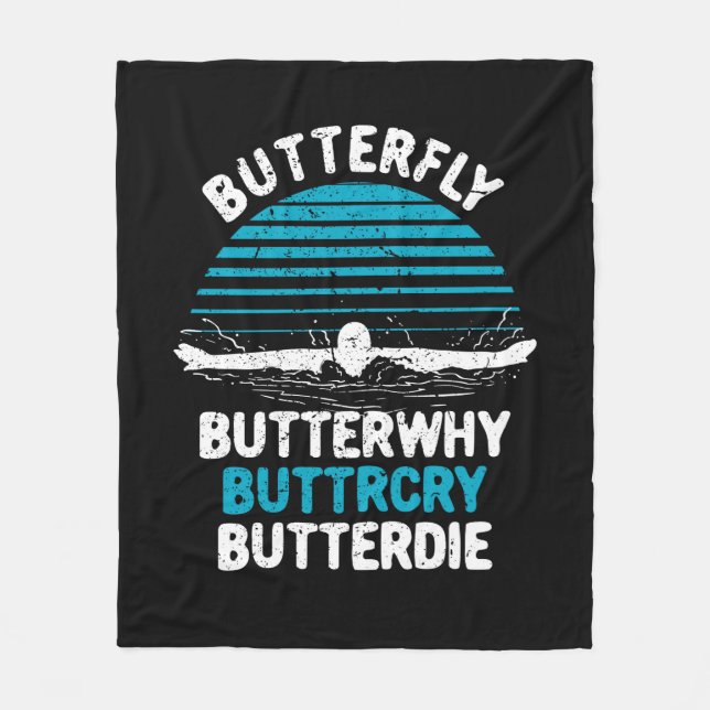 Cobertor De Velo Natação - Borboleta Butterfly (Frente)