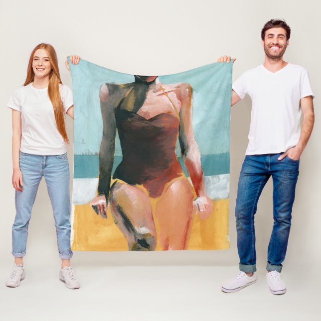 Cobertor De Velo Natação de vindima - maiô vermelho (In Situ)