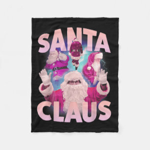 Cobertor De Velo Natais vintages Santa Claus Bootleg 90s Hip Hop