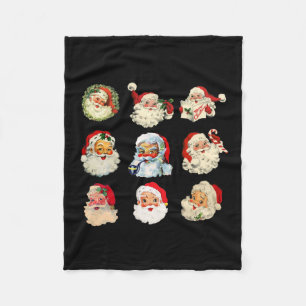 Cobertor De Velo Natais vintages santa claus encara diversão e velh