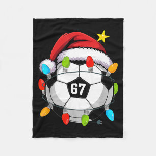 Cobertor De Velo Natal 67 Meme Bola de Futebol Chapéu do Papai Noel