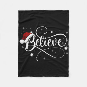 Cobertor De Velo Natal - Acredite no Papai Noel Acredite no Natal
