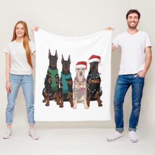 Cobertor De Velo Natal Amante de Doberman Mãe de Cachorro Férias