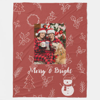 Cobertor De Velo Natal Boho Floral Alegre e Brilhante