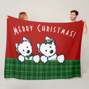 Cobertor De Velo Natal de KiniArt Westies