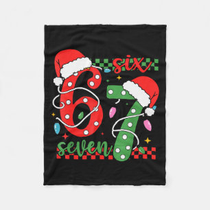 Cobertor De Velo Natal Divertido Seis Sete 6 7 Meme Geração Alpha G