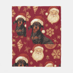 Cobertor De Velo Natal do Dachshund