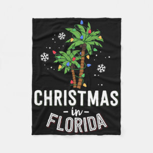 Cobertor De Velo Natal Em Flórida A Família Palm Trees Va